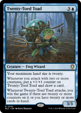 [016]【EN】二十本指のカエル/Twenty-Toed Toad【BLC】[R][青]