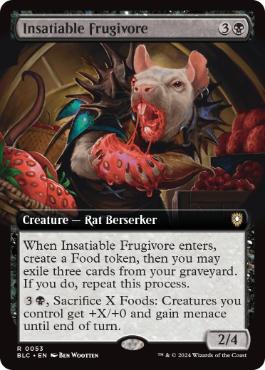 [053]【EN】■拡張アート■強欲な果食動物/Insatiable Frugivore【BLC】[R][黒]