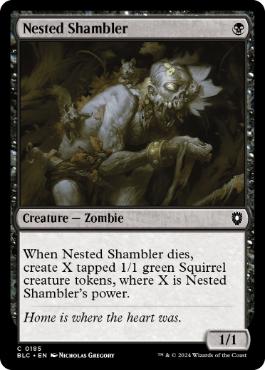 [185]【EN】巣のシャンブラー/Nested Shambler【BLC】[C][黒]