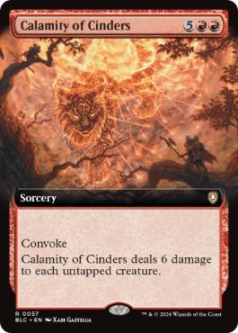 [057]【EN】■拡張アート■燃えがらの災厄/Calamity of Cinders【BLC】[R][赤]
