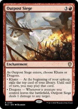[199]【EN】前哨地の包囲/Outpost Siege【BLC】[R][赤]