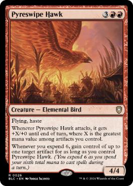 [026]【EN】火掻き鷹/Pyreswipe Hawk【BLC】[R][赤]