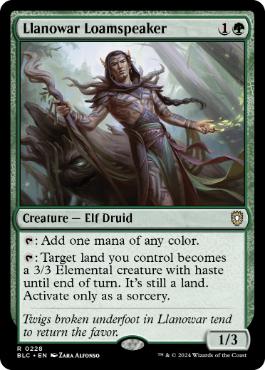 [228]【EN】ラノワールの壌土語り/Llanowar Loamspeaker【BLC】[R][緑]