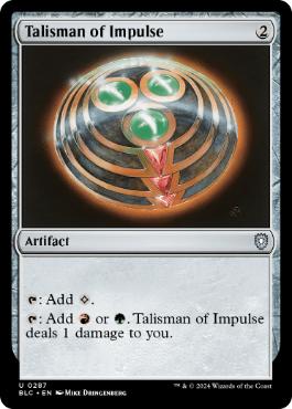 [287]【EN】衝動のタリスマン/Talisman of Impulse【BLC】[U][茶]