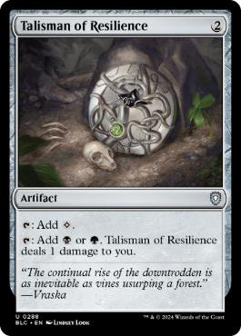 [288]【EN】反発のタリスマン/Talisman of Resilience【BLC】[U][茶]