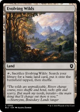 [302]【EN】進化する未開地/Evolving Wilds【BLC】[C][土地]