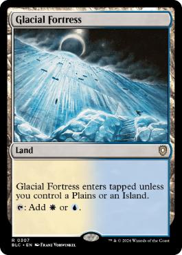 [307]【EN】氷河の城砦/Glacial Fortress【BLC】[R][土地]
