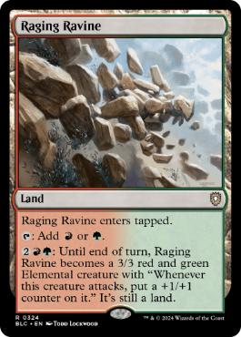[324]【EN】怒り狂う山峡/Raging Ravine【BLC】[R][土地]