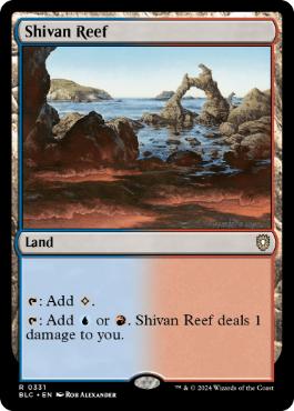 [331]【EN】シヴの浅瀬/Shivan Reef【BLC】[R][土地]