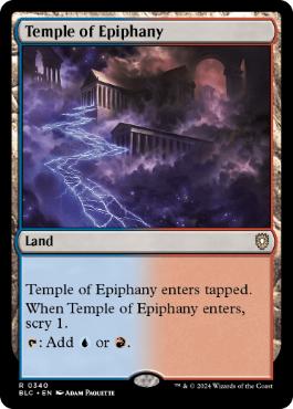 [340]【EN】天啓の神殿/Temple of Epiphany【BLC】[R][土地]