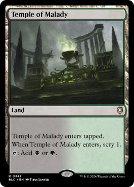 [341]【EN】疾病の神殿/Temple of Malady【BLC】[R][土地]
