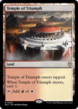 [344]【EN】凱旋の神殿/Temple of Triumph【BLC】[R][土地]