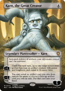 [073]【EN】【FOIL】■ボーダーレス■大いなる創造者、カーン/Karn, the Great Creator【BLC】[M][無]
