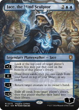 [075]【EN】【FOIL】■ボーダーレス■精神を刻む者、ジェイス/Jace, the Mind Sculptor【BLC】[M][青]