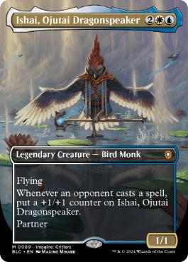 [089]【EN】【FOIL】■ボーダーレス■オジュタイの龍語り、イーシャイ/Ishai, Ojutai Dragonspeaker【BLC】[M][多色]