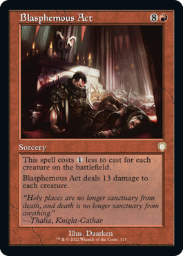[113]【EN】■旧枠■冒涜の行動/Blasphemous Act【BRC】[R][赤]