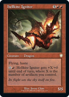 [117]【EN】■旧枠■ヘルカイトの点火者/Hellkite Igniter【BRC】[R][赤]