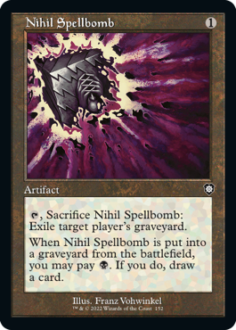 [152]【EN】■旧枠■虚無の呪文爆弾/Nihil Spellbomb【BRC】[C][茶]