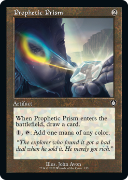 [155]【EN】■旧枠■予言のプリズム/Prophetic Prism【BRC】[C][茶]