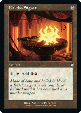 [156]【EN】■旧枠■ラクドスの印鑑/Rakdos Signet【BRC】[C][茶]