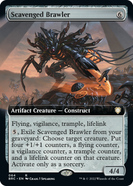 [064]【EN】■拡張アート■廃物製の喧嘩屋/Scavenged Brawler【BRC】[R][茶]