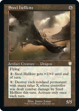 [163]【EN】■旧枠■鋼のヘルカイト/Steel Hellkite【BRC】[R][茶]