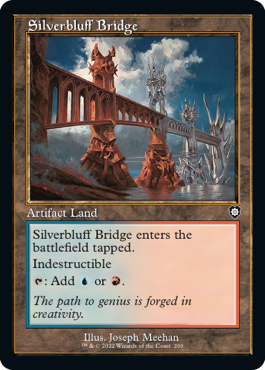 [200]【EN】■旧枠■銀色険の橋/Silverbluff Bridge【BRC】[C][土地]