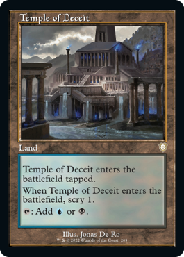 [205]【EN】■旧枠■欺瞞の神殿/Temple of Deceit【BRC】[R][土地]