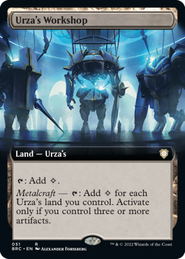 [051]【EN】■拡張アート■ウルザの作業場/Urza's Workshop【BRC】[R][土地]