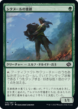 [175]【JP】【FOIL】シタヌールの重鎮/Citanul Stalwart【BRO】[C][緑]