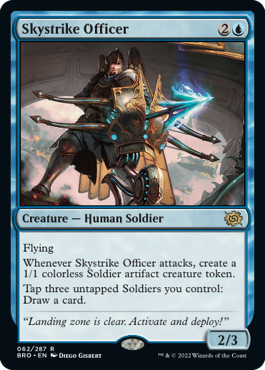 [062]【EN】天空射の士官/Skystrike Officer【BRO】[R][青]