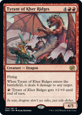 [154]【EN】カー峠の暴君/Tyrant of Kher Ridges【BRO】[R][赤]