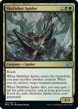 [221]【EN】空漁師の蜘蛛/Skyfisher Spider【BRO】[U][多色]