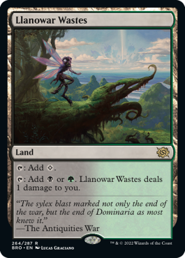 [264]【EN】ラノワールの荒原/Llanowar Wastes【BRO】[R][土地]
