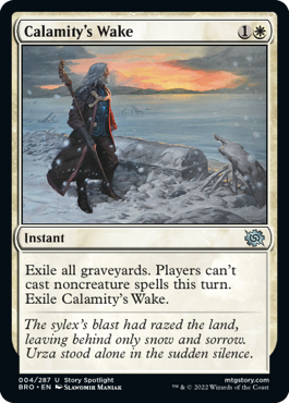 [004]【EN】【FOIL】災厄の痕跡/Calamity's Wake【BRO】[U][白]
