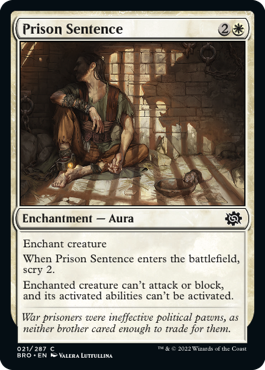 [021]【EN】【FOIL】服役/Prison Sentence【BRO】[C][白]
