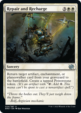 [024]【EN】【FOIL】修復と充電/Repair and Recharge【BRO】[U][白]