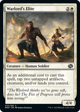 [032]【EN】【FOIL】大将軍の精鋭/Warlord's Elite【BRO】[C][白]