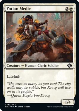 [033]【EN】【FOIL】ヨーティアの衛生兵/Yotian Medic【BRO】[C][白]
