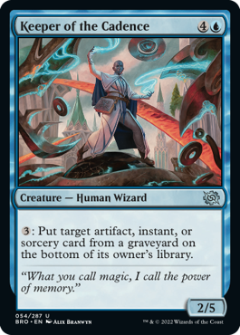 [054]【EN】【FOIL】抑揚の番人/Keeper of the Cadence【BRO】[U][青]