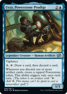 [069]【EN】【FOIL】パワーストーンの神童、ウルザ/Urza, Powerstone Prodigy【BRO】[U][青]