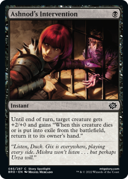 [085]【EN】【FOIL】アシュノッドの介入/Ashnod's Intervention【BRO】[C][黒]