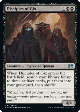 [090]【EN】【FOIL】ギックスの信奉者/Disciples of Gix【BRO】[U][黒]