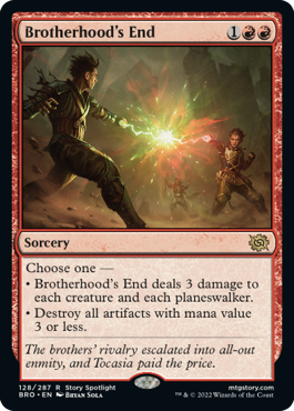 [128]【EN】【FOIL】兄弟仲の終焉/Brotherhood's End【BRO】[R][赤]