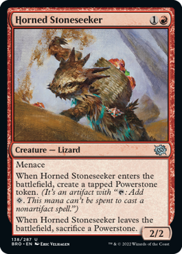 [138]【EN】【FOIL】有角の石探し/Horned Stoneseeker【BRO】[U][赤]
