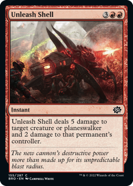 [155]【EN】【FOIL】拡散砲/Unleash Shell【BRO】[C][赤]
