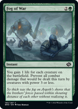 [180]【EN】【FOIL】戦の霧/Fog of War【BRO】[C][緑]