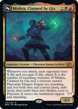 [216]【EN】【FOIL】ギックスに拾われし者、ミシュラ/Mishra, Claimed by Gix【BRO】[M][多色]