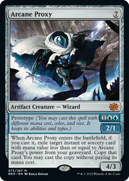 [075]【EN】【FOIL】秘儀の代理者/Arcane Proxy【BRO】[M][茶]