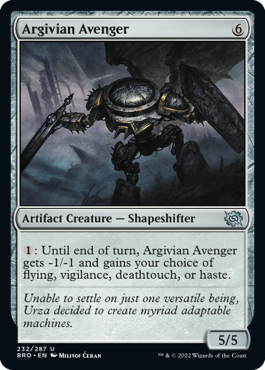 [232]【EN】【FOIL】アルガイヴの報復者/Argivian Avenger【BRO】[U][茶]
